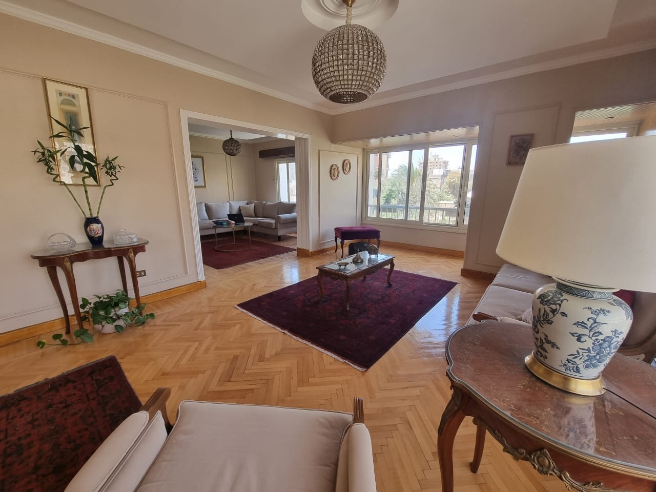 شقة مفروشة بالكامل مع تراس مشترك للإيجار في دجلة المعادى القاهرة مصر - 5072 Featured Image