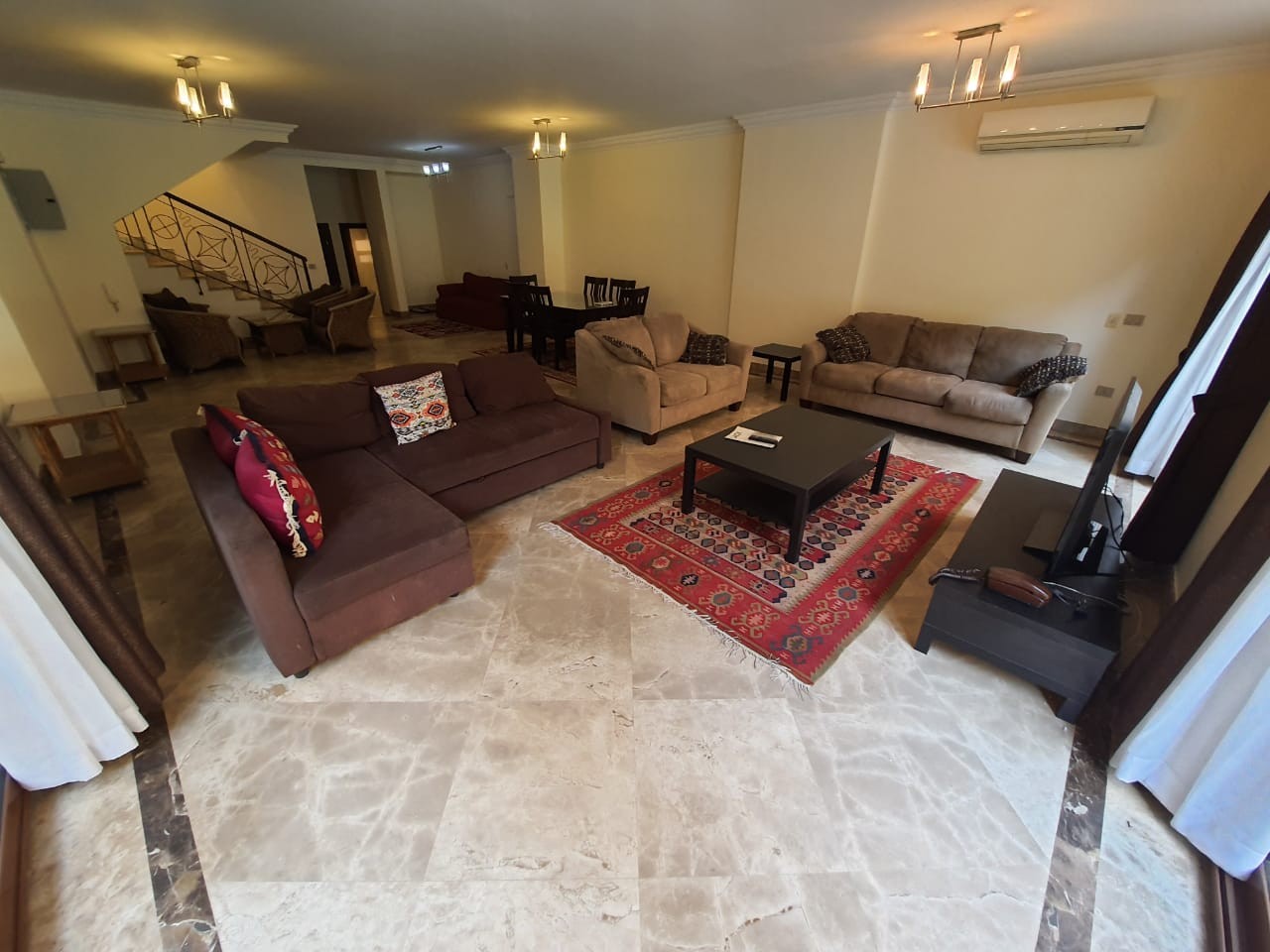 Luxurious Fully Furnished Ground Floor Duplex With Shared Swimming Pool For Rent In Sarayat El Maadi - 5023 Featured Image