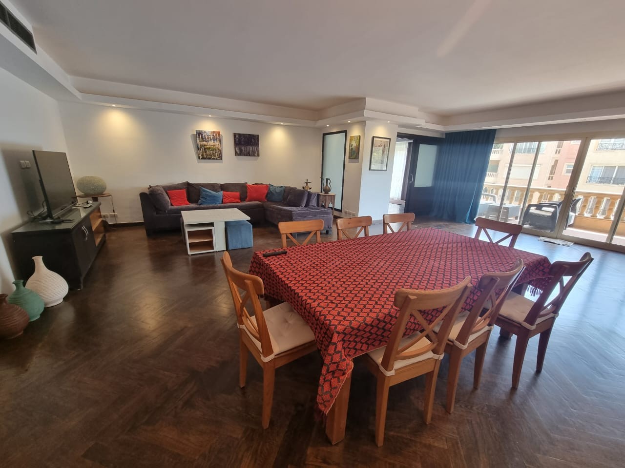 Modern Furnished Apartment With Shared Swimming Pool For Rent In Sarayat El Maadi Cairo Egypt - 5079 Featured Image