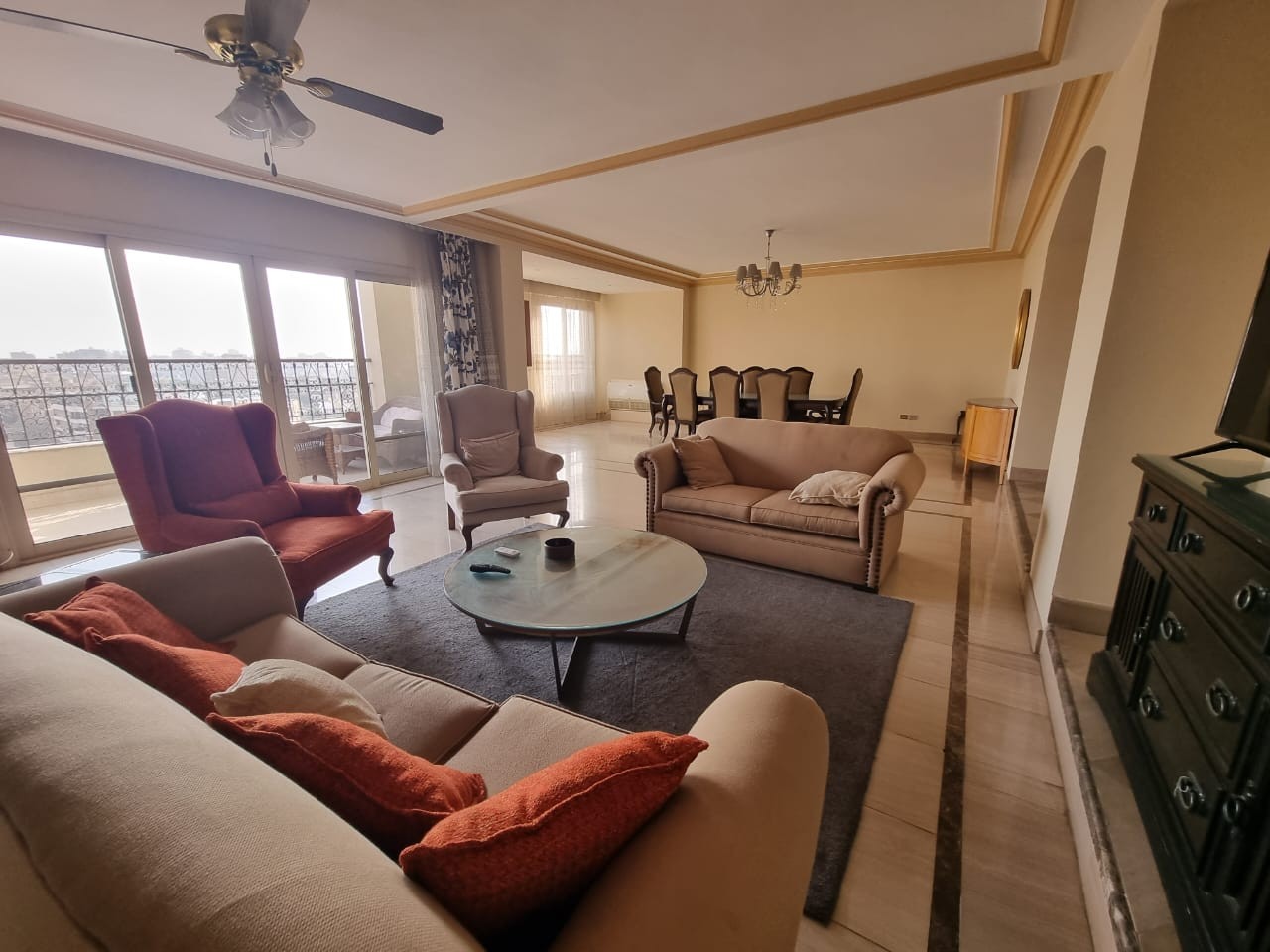 Open View Furnished Apartment For Rent In Maadi Degla - 5117 Featured Image