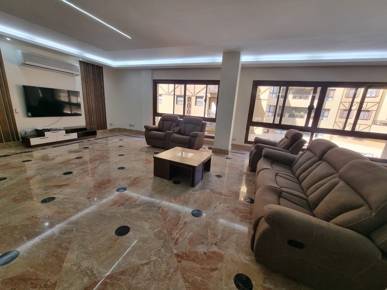 Outstanding Modern Furnished Apartment With Shared Swimming Pool For Rent In Sarayat El Maadi Cairo Egypt - 5067 Featured Image