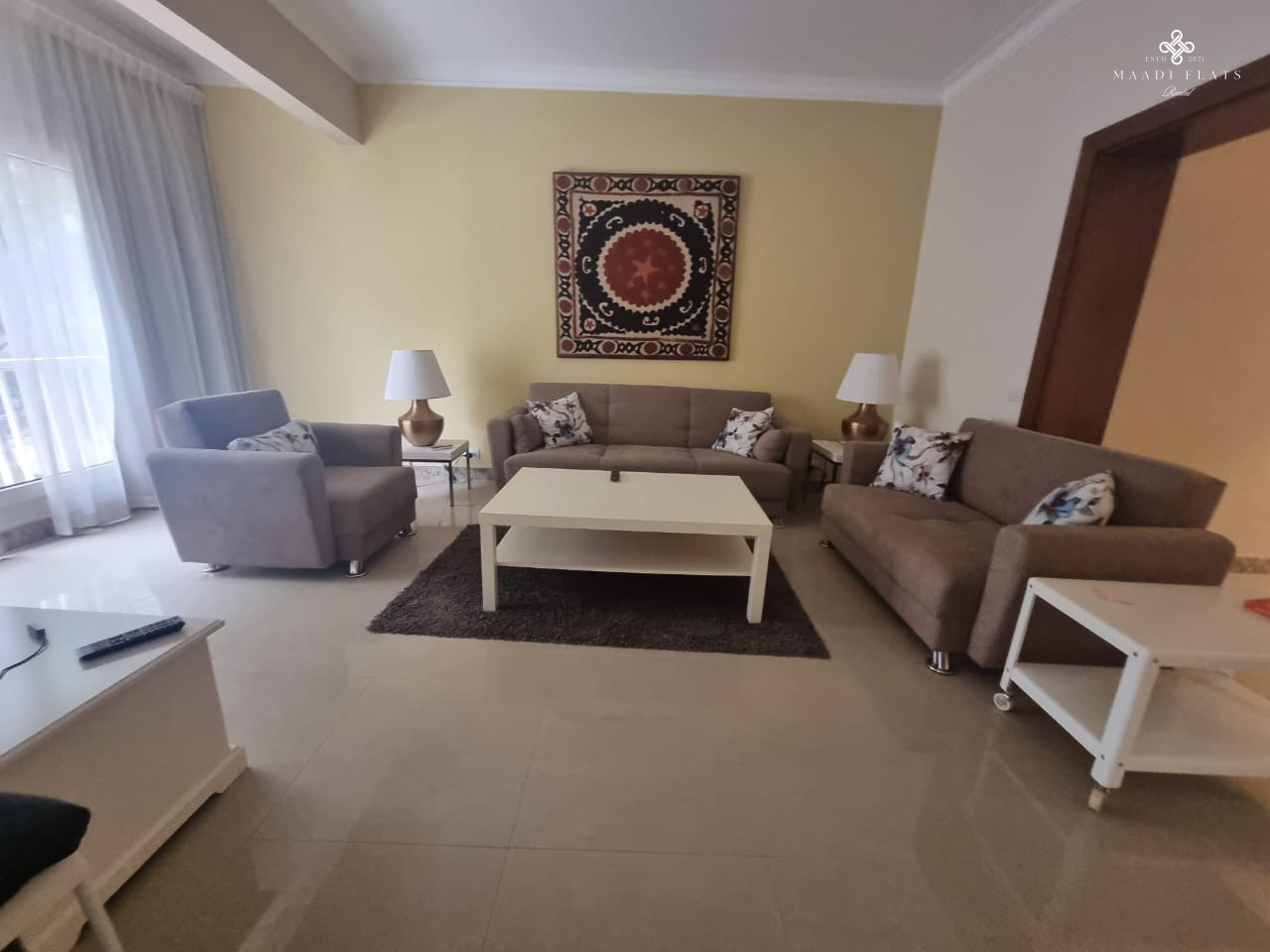 شقة مفروشة بالكامل للإيجار في سرايات المعادي – غرفتين نوم – موقع هادئ – ١٢٠٠ دولار شهريًا-5085-gallery-5