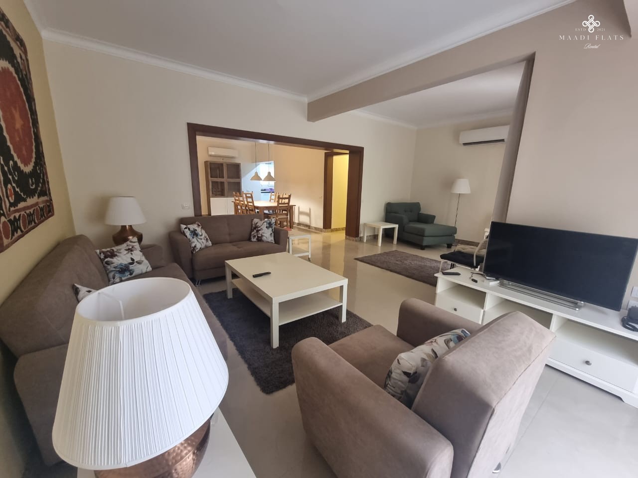 شقة مفروشة بالكامل للإيجار في سرايات المعادي – غرفتين نوم – موقع هادئ – ١٢٠٠ دولار شهريًا-5085-gallery-8