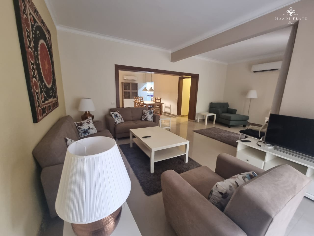 شقة مفروشة بالكامل للإيجار في سرايات المعادي – غرفتين نوم – موقع هادئ – ١٢٠٠ دولار شهريًا-5085-gallery-9