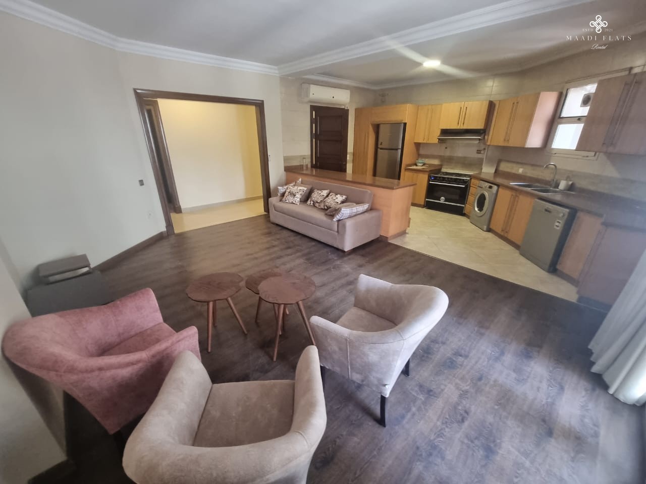 شقة مفروشة بالكامل بحمام سباحة مشترك للإيجار في سرايات المعادي القاهرة مصر-5093-gallery-14