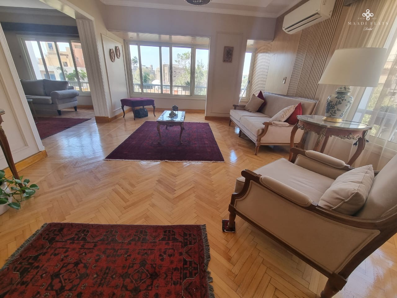 شقة مفروشة بالكامل مع تراس مشترك للإيجار في دجلة المعادى القاهرة مصر-5072-gallery-1