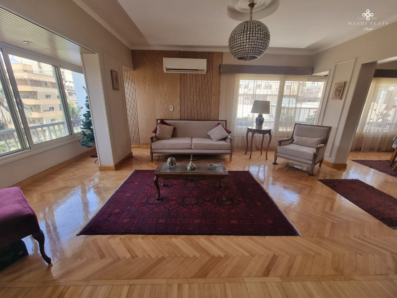 شقة مفروشة بالكامل مع تراس مشترك للإيجار في دجلة المعادى القاهرة مصر-5072-gallery-5