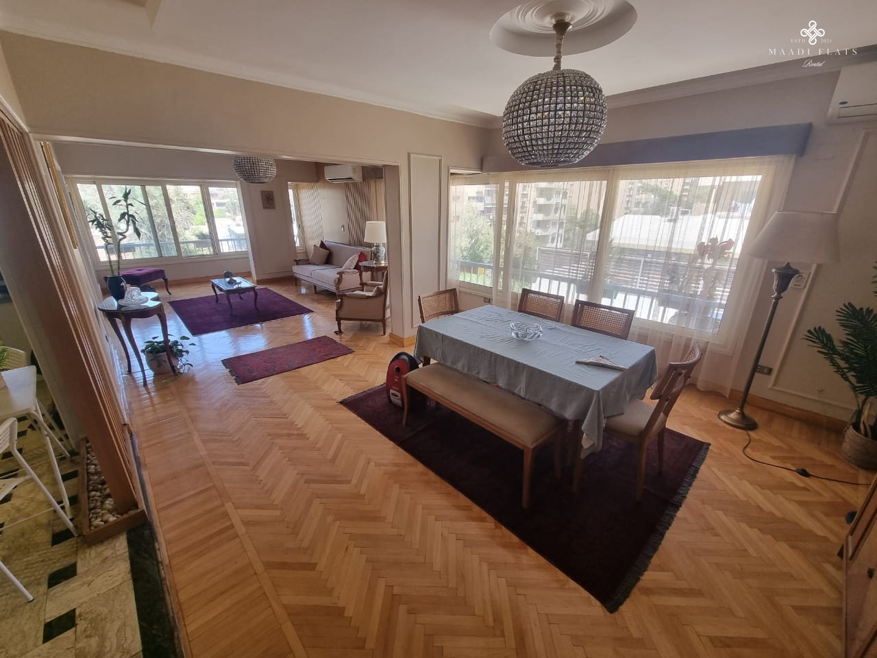 شقة مفروشة بالكامل مع تراس مشترك للإيجار في دجلة المعادى القاهرة مصر-5072-gallery-8