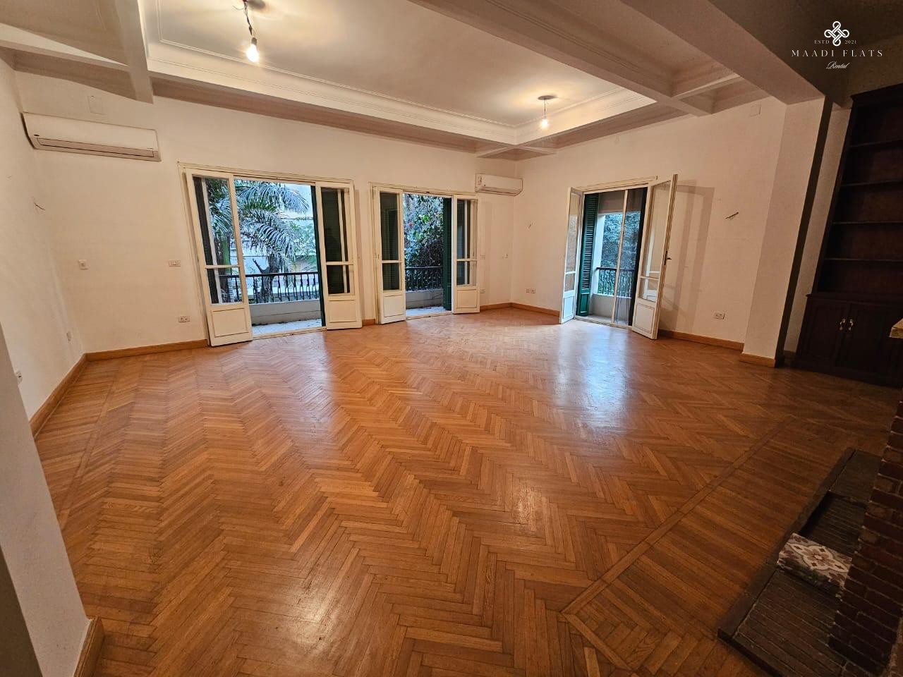 High-Ceiling Vintage 2-Bedroom Apartment With Green View In Maadi Sarayat-4946-gallery-10