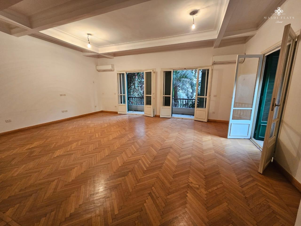 High-Ceiling Vintage 2-Bedroom Apartment With Green View In Maadi Sarayat-4946-gallery-13