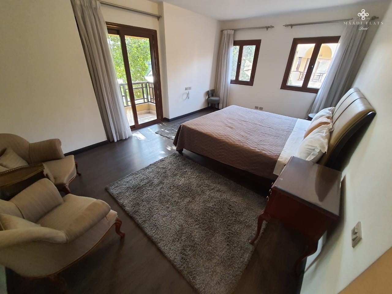 Luxurious Fully Furnished Ground Floor Duplex With Shared Swimming Pool For Rent In Sarayat El Maadi-5023-gallery-2