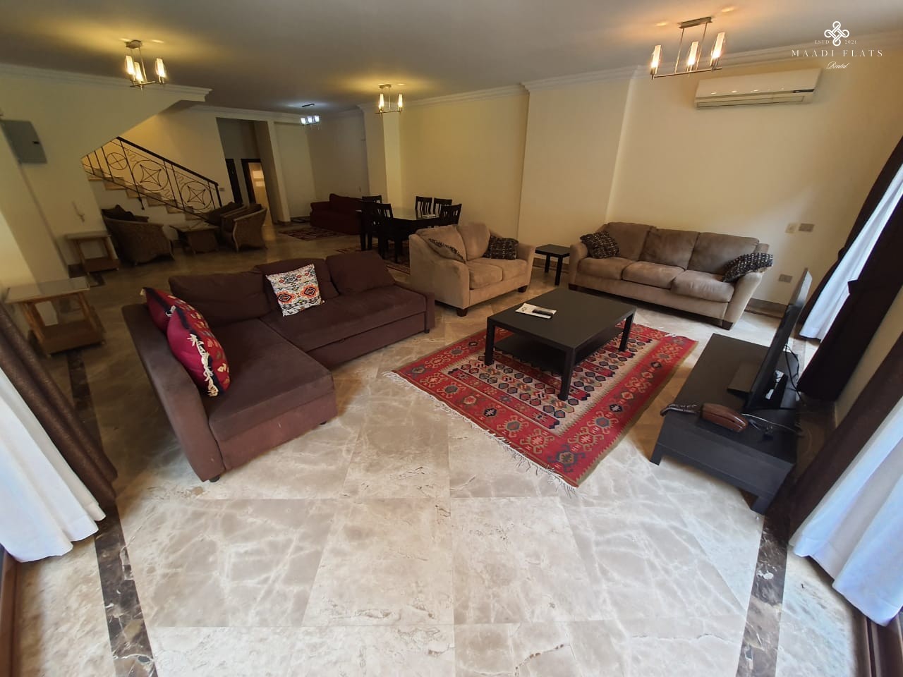 Luxurious Fully Furnished Ground Floor Duplex With Shared Swimming Pool For Rent In Sarayat El Maadi-5023-gallery-21