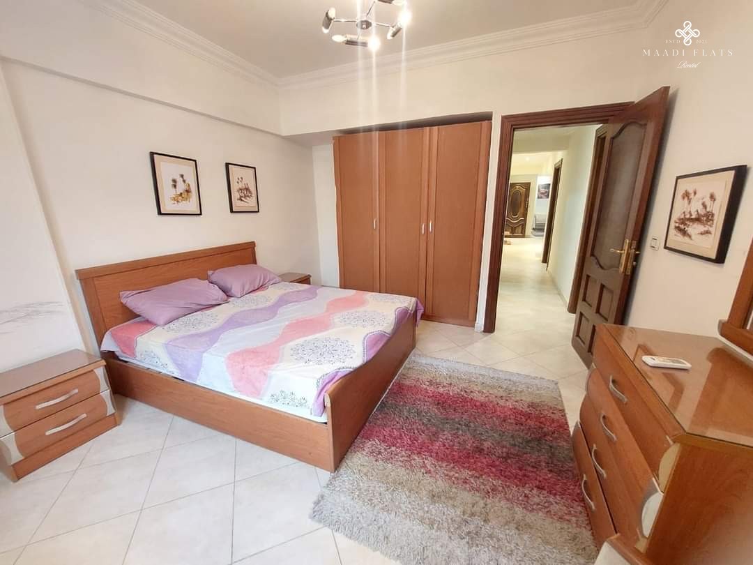 شقة فاخرة مفروشة للإيجار في دجلة المعادي – ثلاث غرف نوم قريبة من المدرسة الأمريكية بمساحة 180 متر-5103-gallery-0