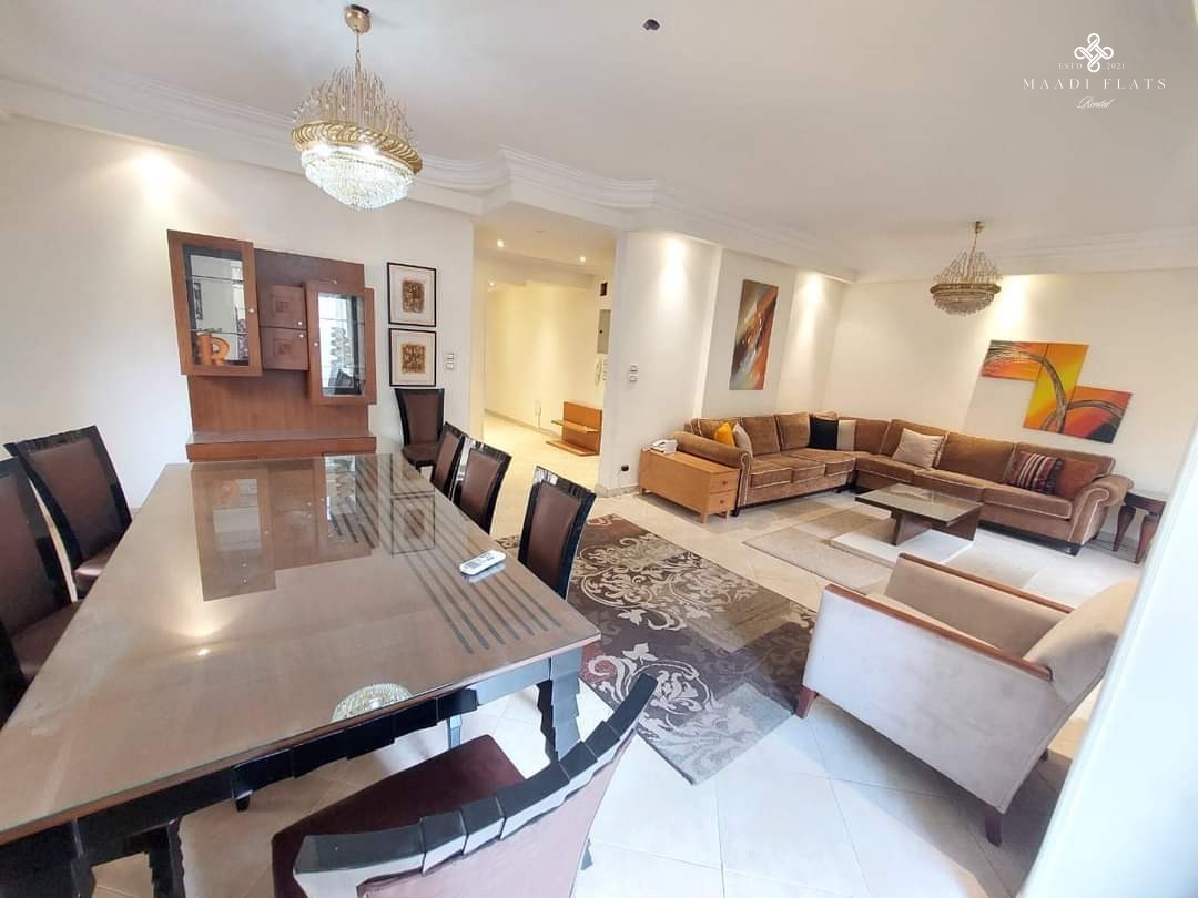 شقة فاخرة مفروشة للإيجار في دجلة المعادي – ثلاث غرف نوم قريبة من المدرسة الأمريكية بمساحة 180 متر-5103-gallery-2