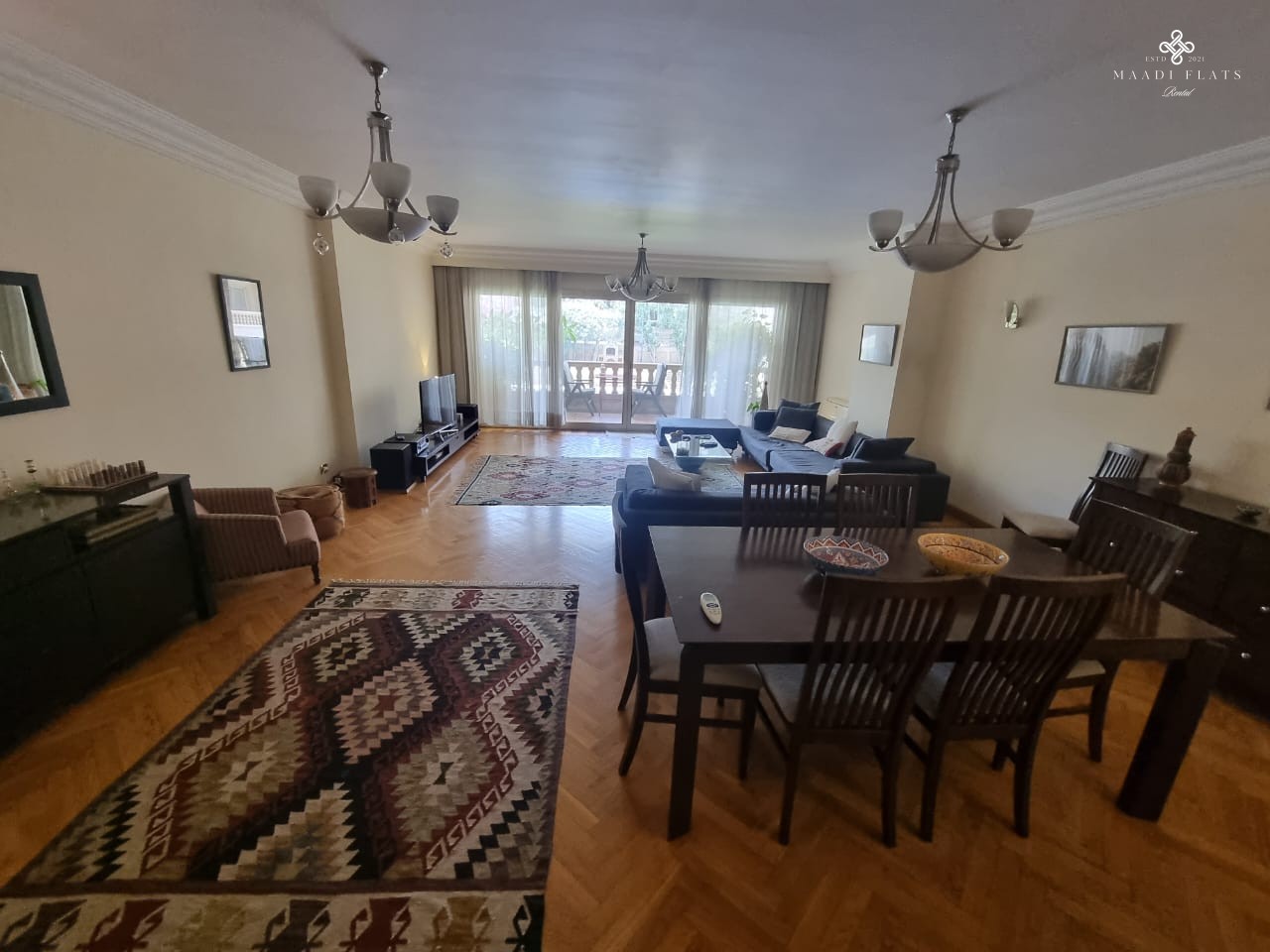 شقة فاخرة مفروشة للإيجار في كومباوند – سرايات المعادي – ٤ غرف – ٢٦٥ متر – ٣٠٠٠ دولار شهريًا-5094-gallery-0