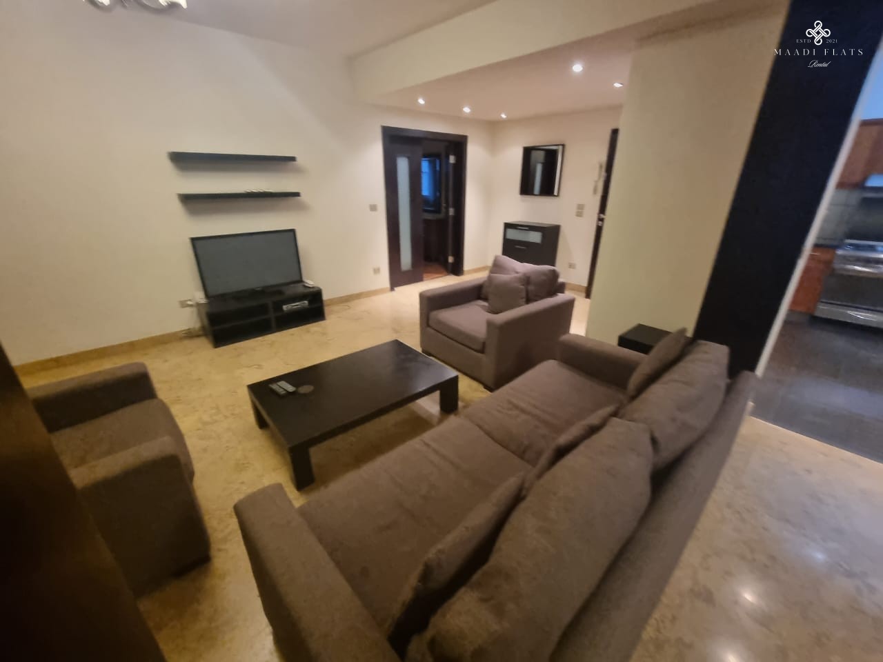 شقة مفروشة بالكامل للإيجار في دجلة المعادي – ثلاث غرف نوم، حمامان، الدور الأول بالقرب من المدرسة الأمريكية-5082-gallery-5