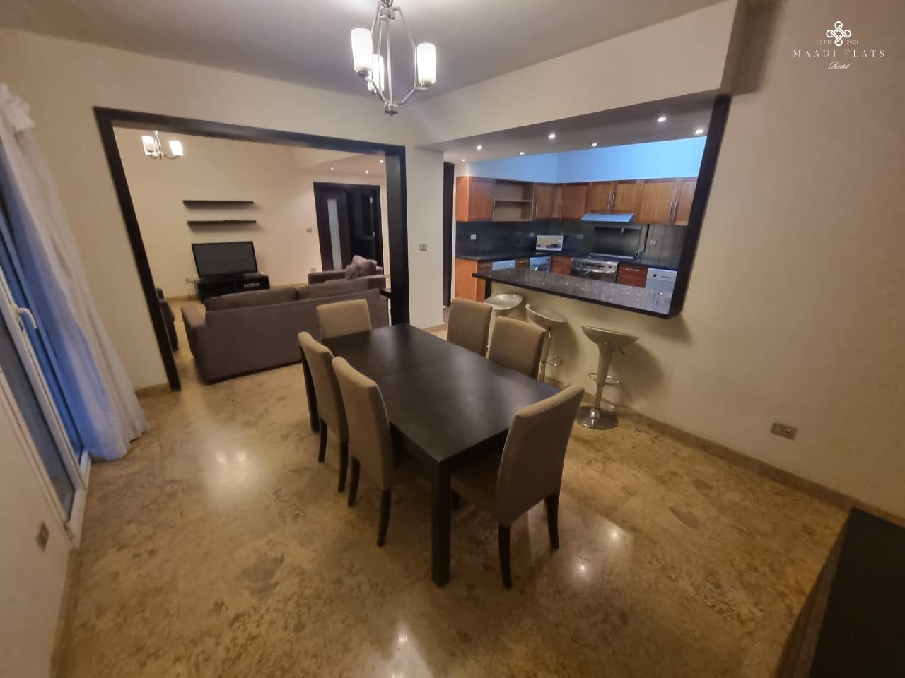شقة مفروشة بالكامل للإيجار في دجلة المعادي – ثلاث غرف نوم، حمامان، الدور الأول بالقرب من المدرسة الأمريكية-5082-gallery-6