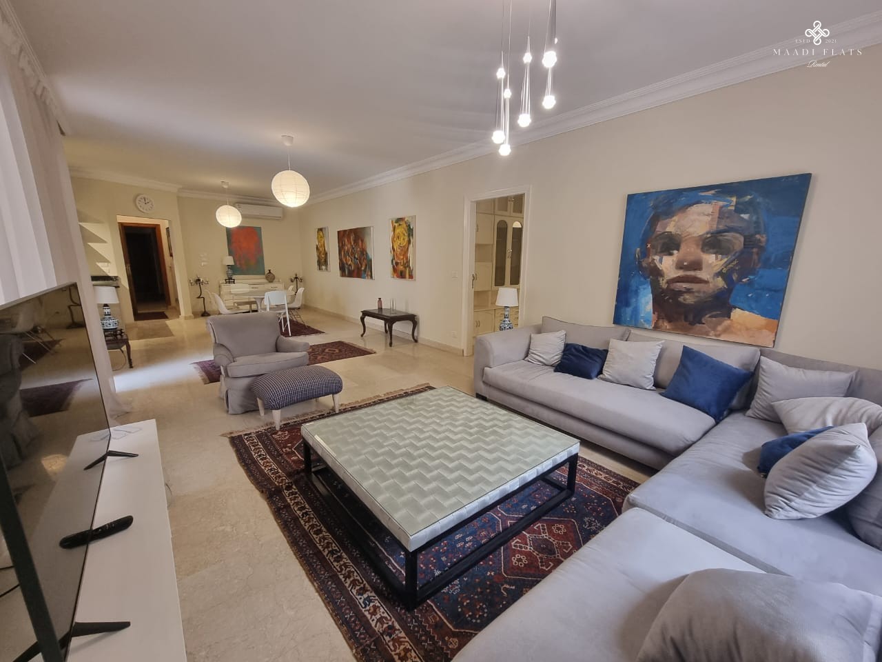 Modern Furnished Apartment With Shared Swimming Pool For Rent In Sarayat El Maadi-5078-gallery-11