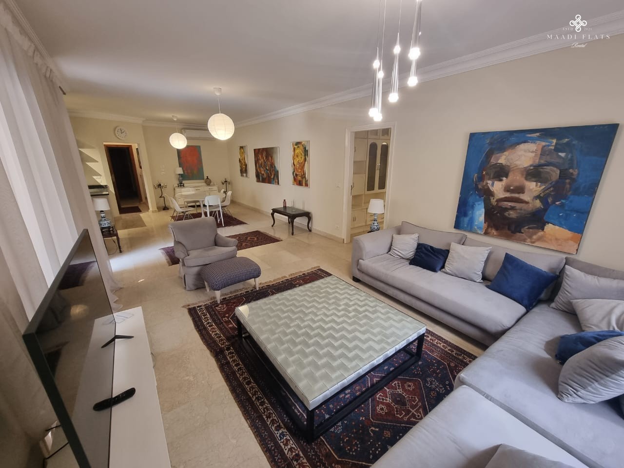 Modern Furnished Apartment With Shared Swimming Pool For Rent In Sarayat El Maadi-5078-gallery-12