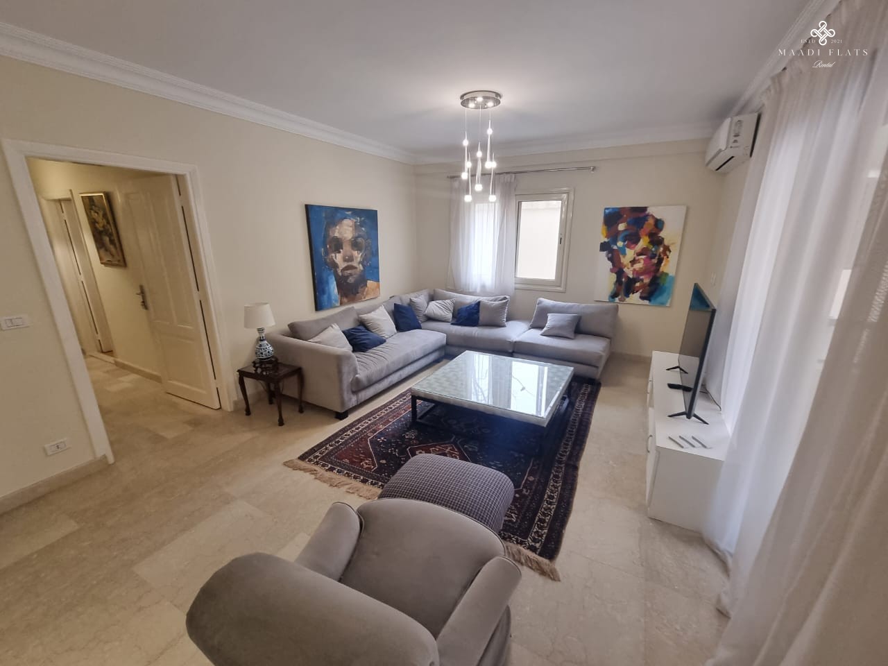 Modern Furnished Apartment With Shared Swimming Pool For Rent In Sarayat El Maadi-5078-gallery-14