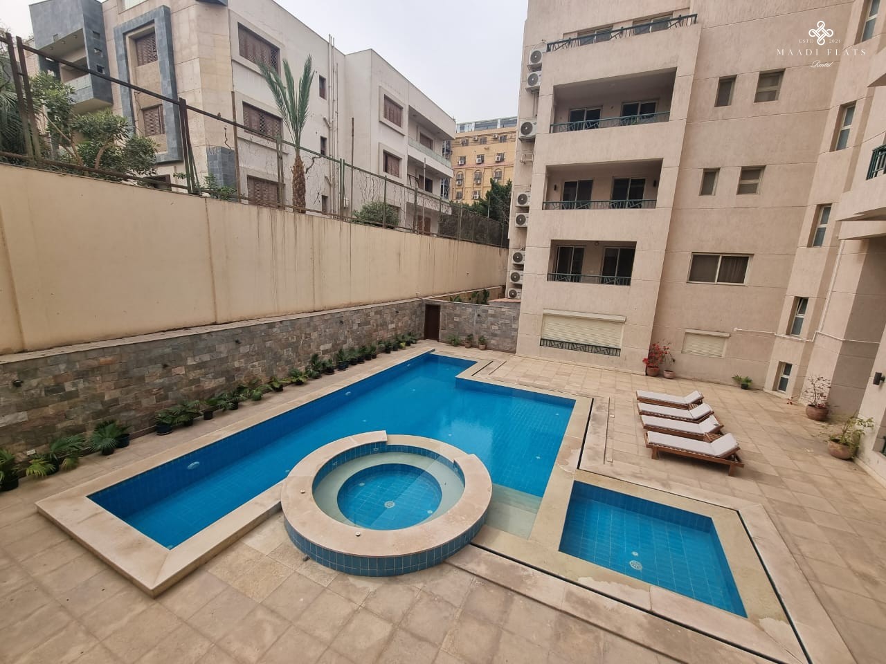 Modern Furnished Apartment With Shared Swimming Pool For Rent In Sarayat El Maadi-5078-gallery-5