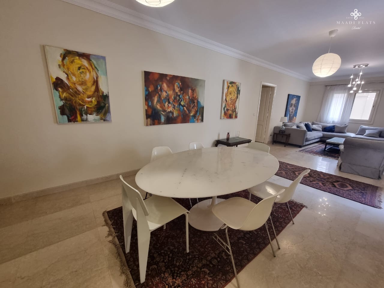 Modern Furnished Apartment With Shared Swimming Pool For Rent In Sarayat El Maadi-5078-gallery-8