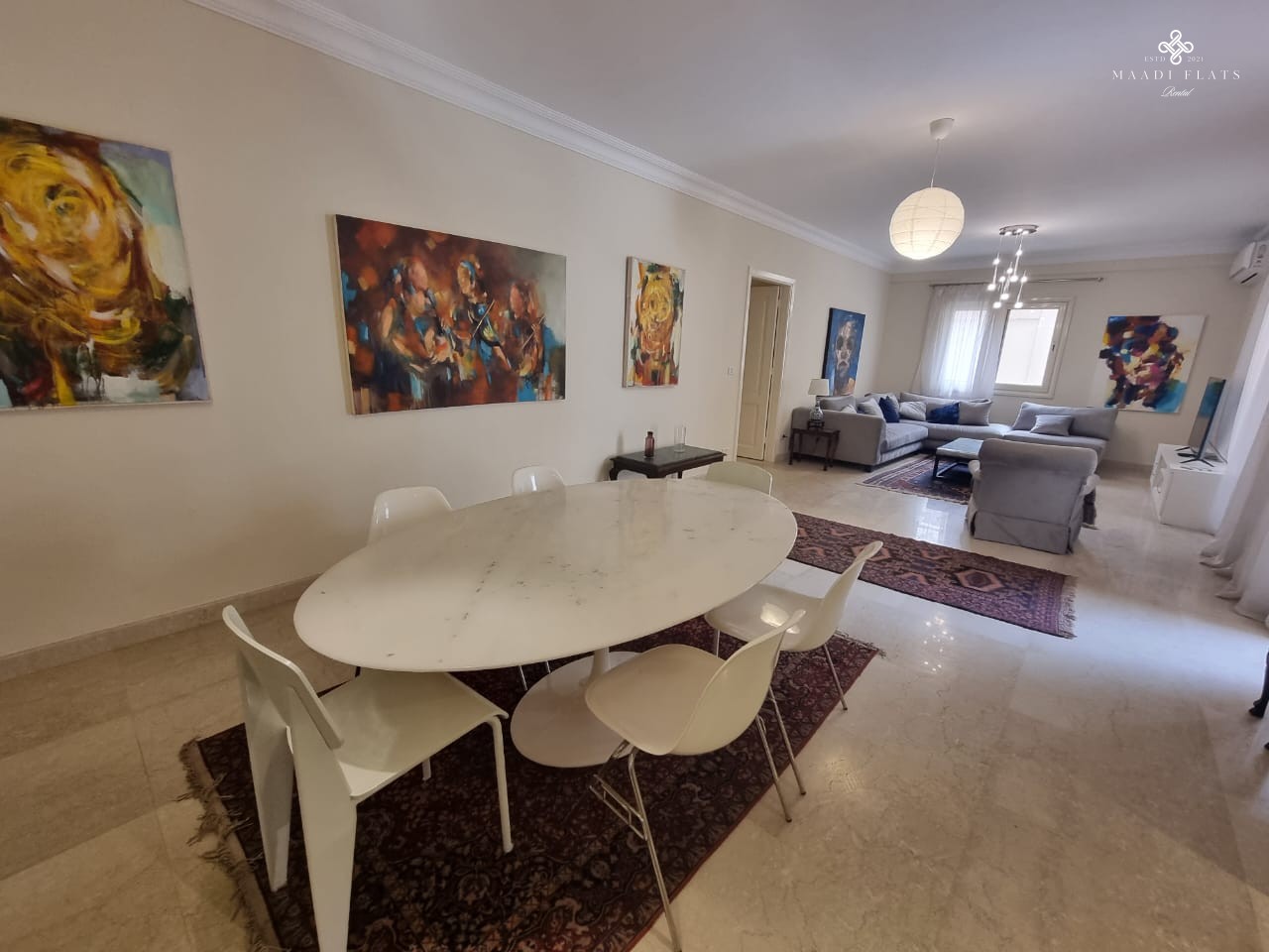 Modern Furnished Apartment With Shared Swimming Pool For Rent In Sarayat El Maadi-5078-gallery-9