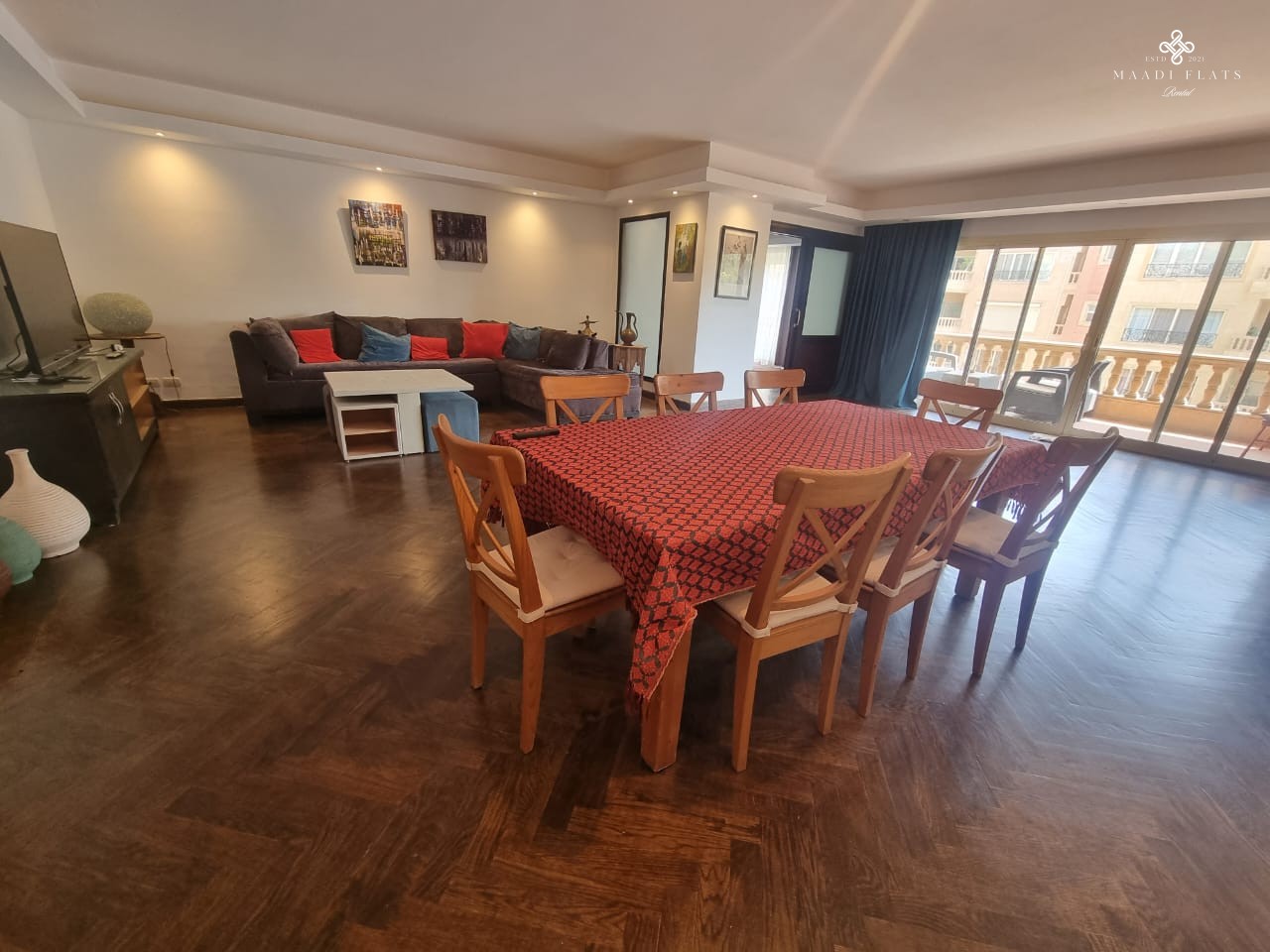 شقة حديثة مفروشة بحمام سباحة مشترك للإيجار في سرايات المعادي القاهرة مصر-5079-gallery-15