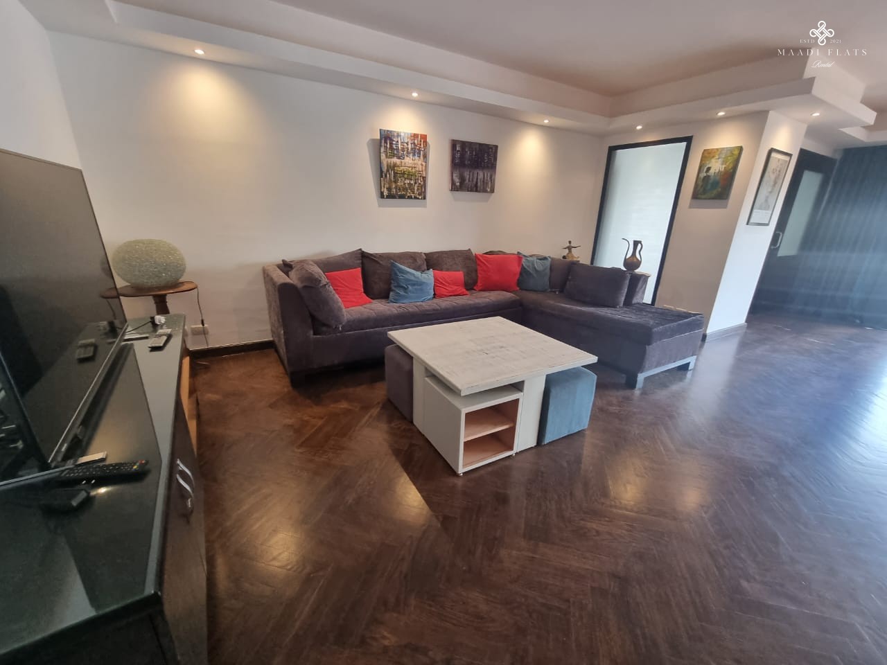 شقة حديثة مفروشة بحمام سباحة مشترك للإيجار في سرايات المعادي القاهرة مصر-5079-gallery-21