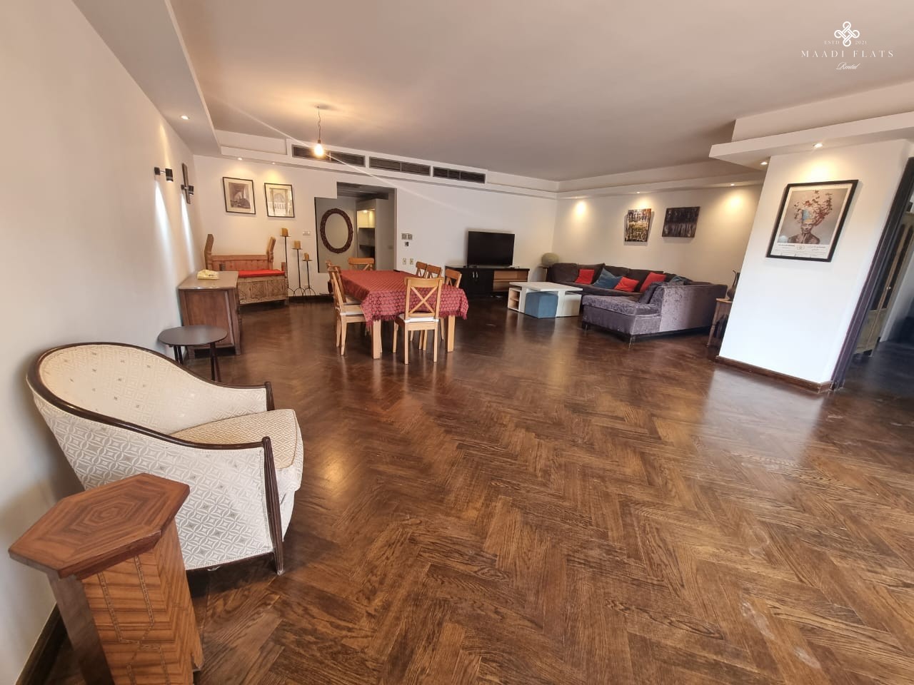 شقة حديثة مفروشة بحمام سباحة مشترك للإيجار في سرايات المعادي القاهرة مصر-5079-gallery-24