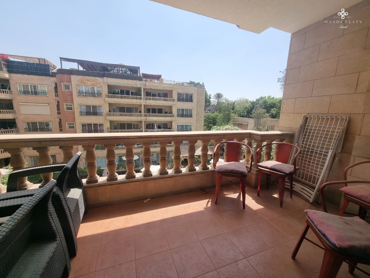 شقة حديثة مفروشة بحمام سباحة مشترك للإيجار في سرايات المعادي القاهرة مصر-5079-gallery-28