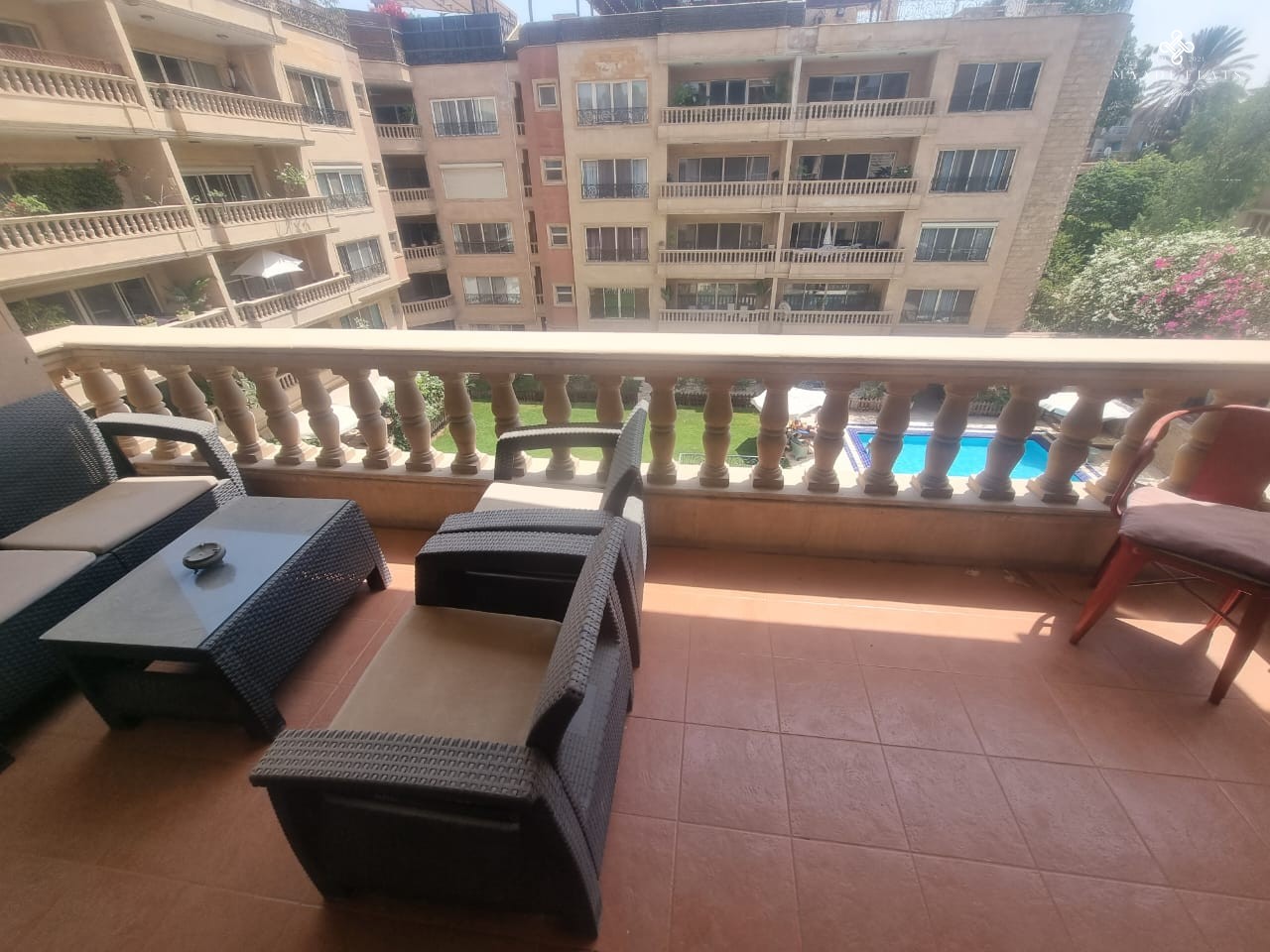 شقة حديثة مفروشة بحمام سباحة مشترك للإيجار في سرايات المعادي القاهرة مصر-5079-gallery-68