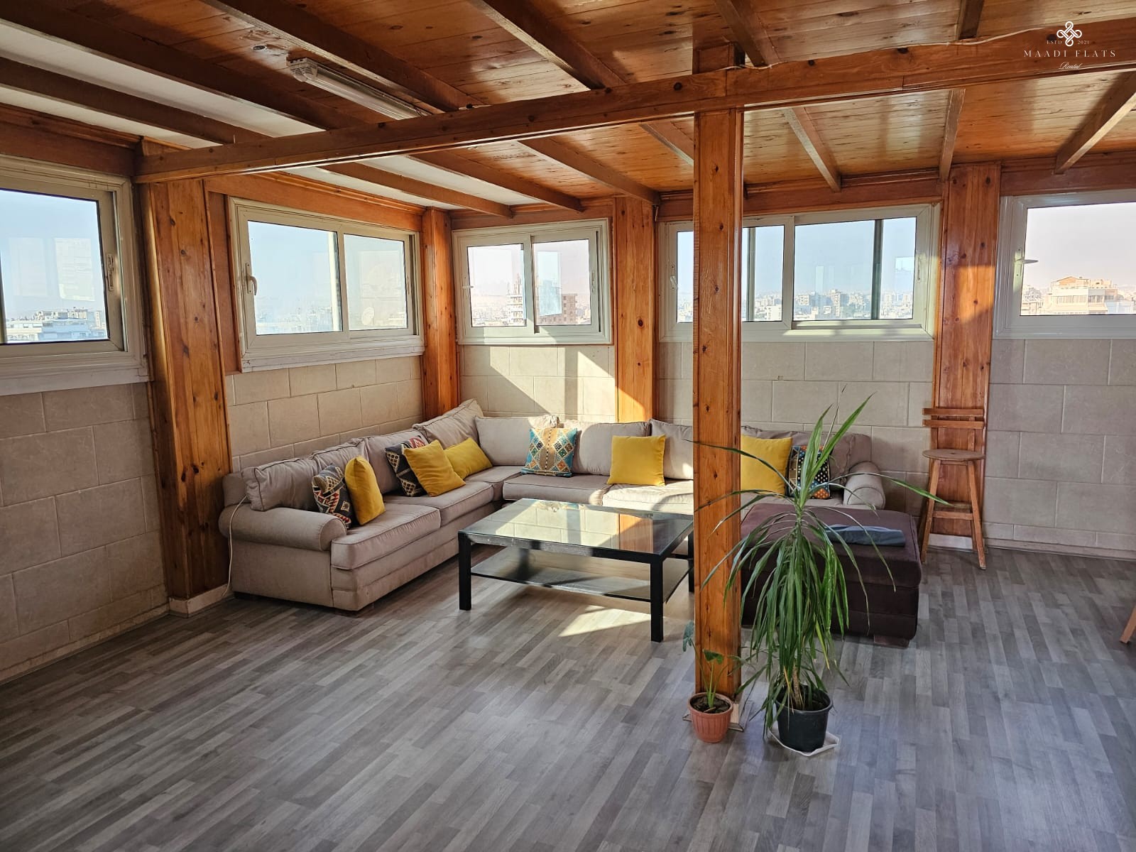 Modern Furnished Studio With Terrace For Rent In Maadi Sarayat Cairo Egypt-5041-gallery-0