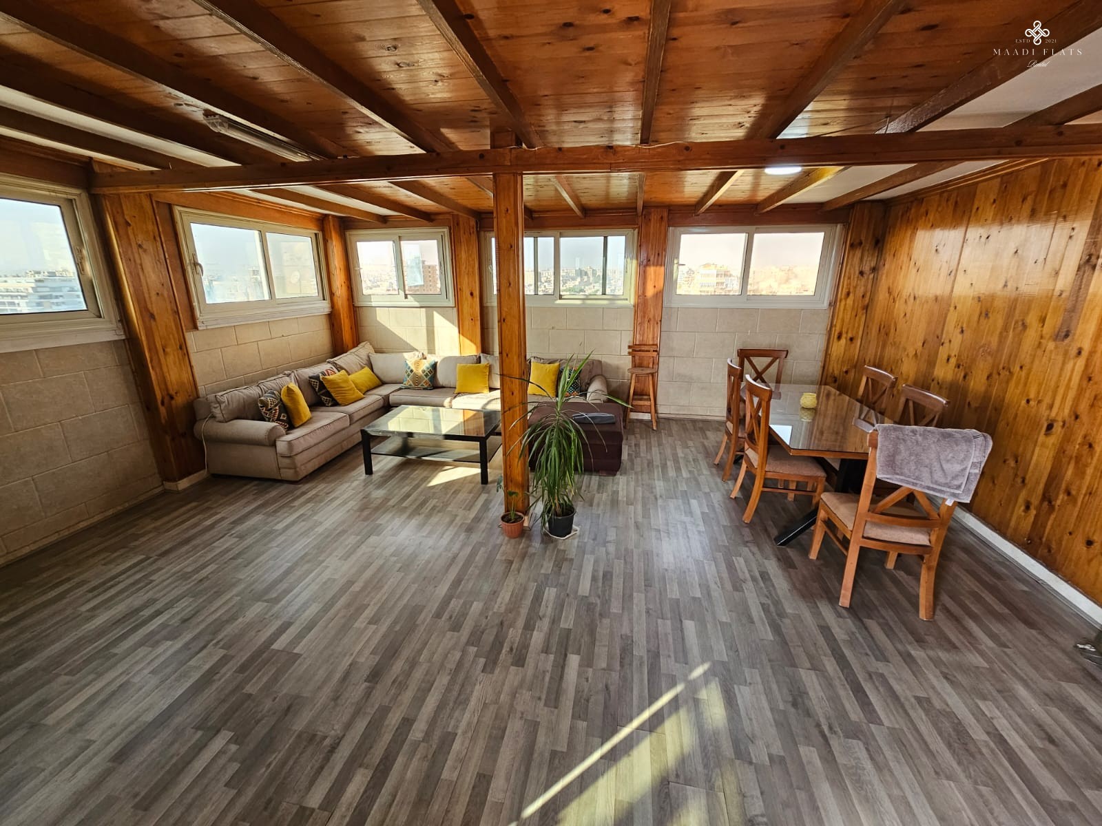 Modern Furnished Studio With Terrace For Rent In Maadi Sarayat Cairo Egypt-5041-gallery-1