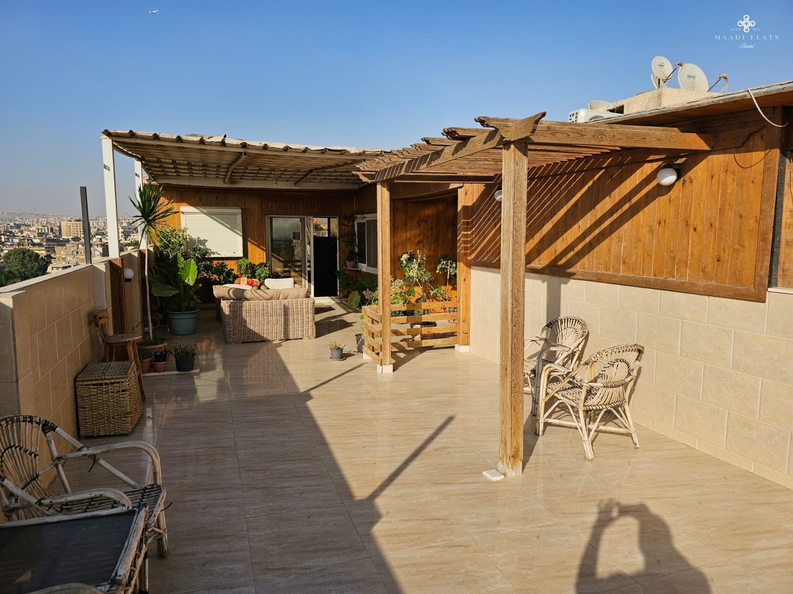 Modern Furnished Studio With Terrace For Rent In Maadi Sarayat Cairo Egypt-5041-gallery-3