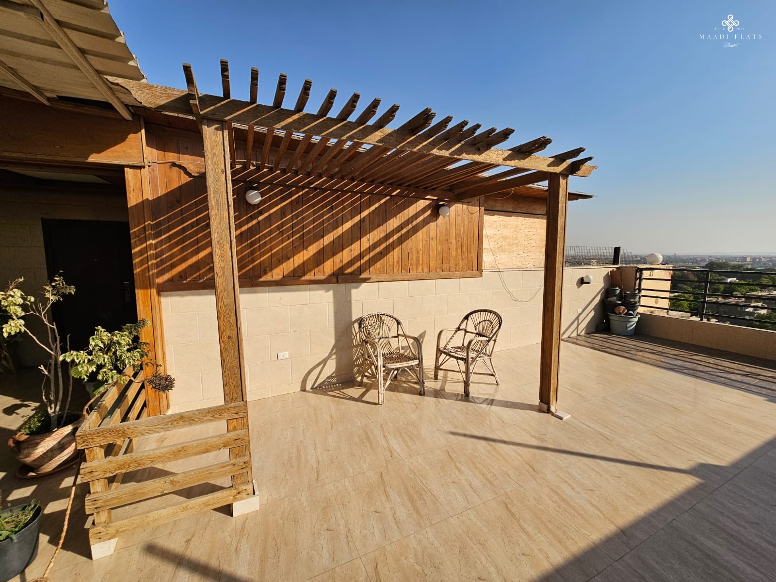 Modern Furnished Studio With Terrace For Rent In Maadi Sarayat Cairo Egypt-5041-gallery-5