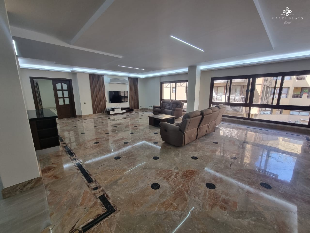 Outstanding Modern Furnished Apartment With Shared Swimming Pool For Rent In Sarayat El Maadi Cairo Egypt-5067-gallery-13