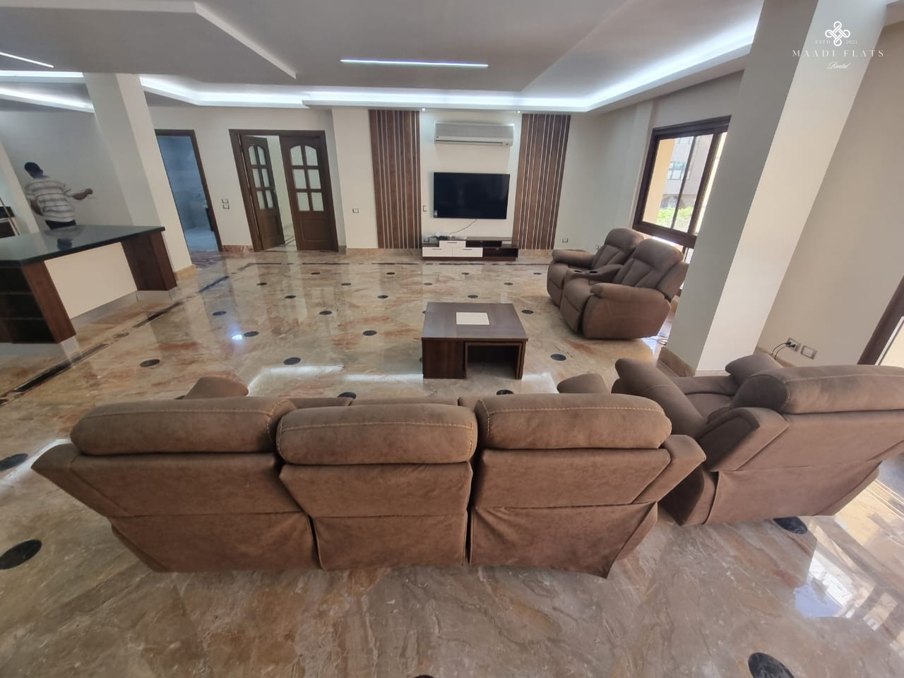 Outstanding Modern Furnished Apartment With Shared Swimming Pool For Rent In Sarayat El Maadi Cairo Egypt-5067-gallery-14