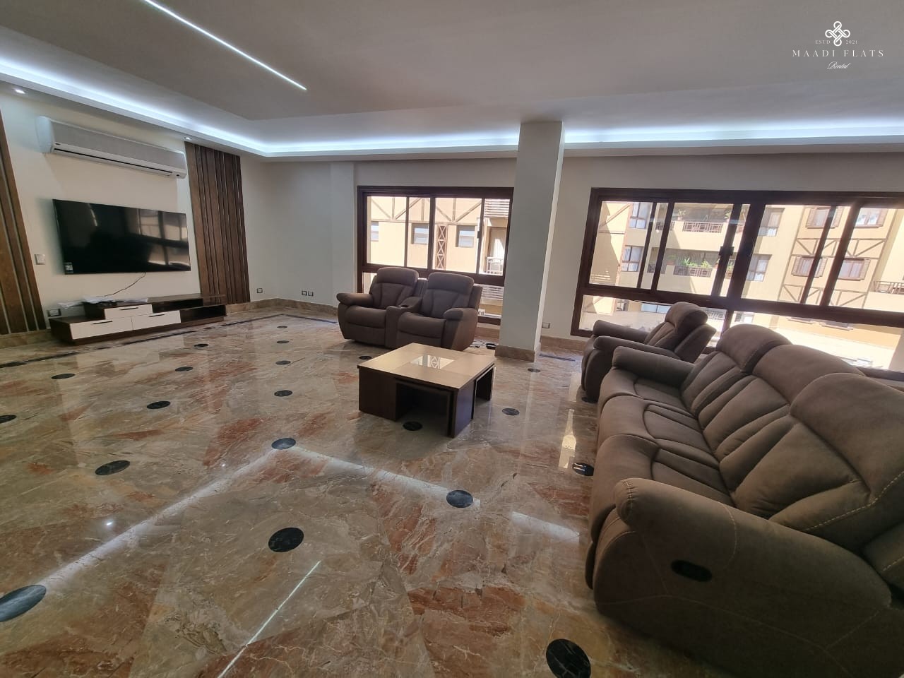 Outstanding Modern Furnished Apartment With Shared Swimming Pool For Rent In Sarayat El Maadi Cairo Egypt-5067-gallery-23
