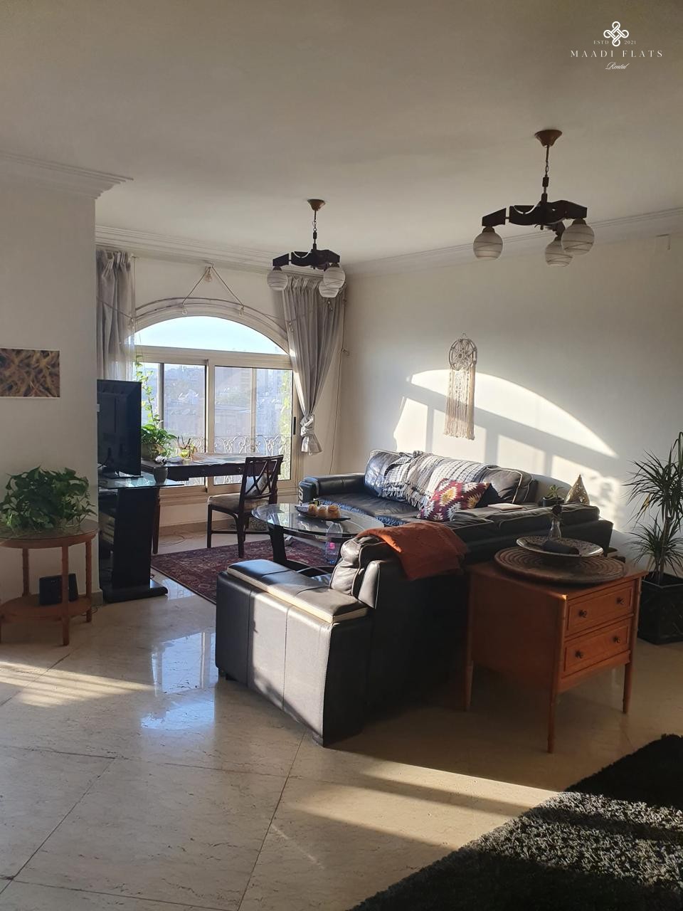 Pacious 3-Bedroom Apartment + Office With Balcony For Rent In Degla Maadi-4960-gallery-3