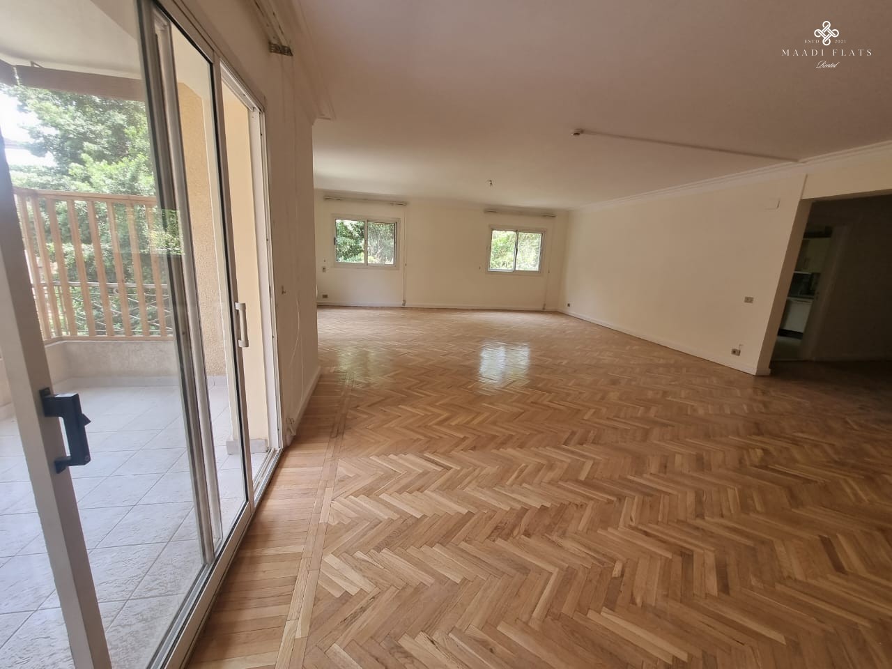 شقة واسعة ٤ غرف نوم ببلكونة في سرايات المعادي – ١٢٠٠ دولار-5095-gallery-6