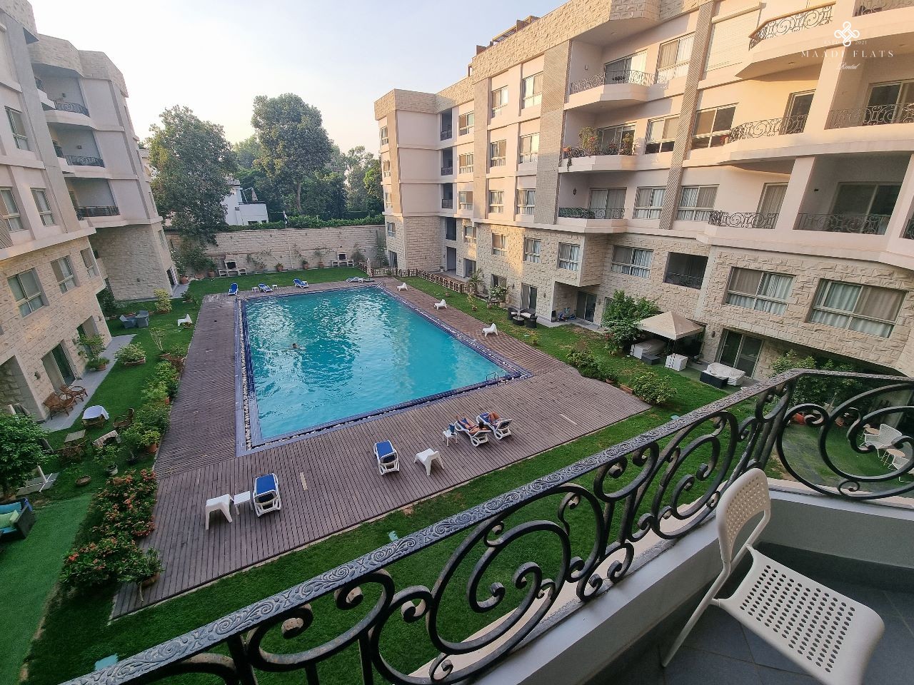 Spacious Modern Furnished Apartment For Rent With Shared Swimming Pool For Rent In Sarayat El Maadi Cairo Egypt-5102-gallery-6