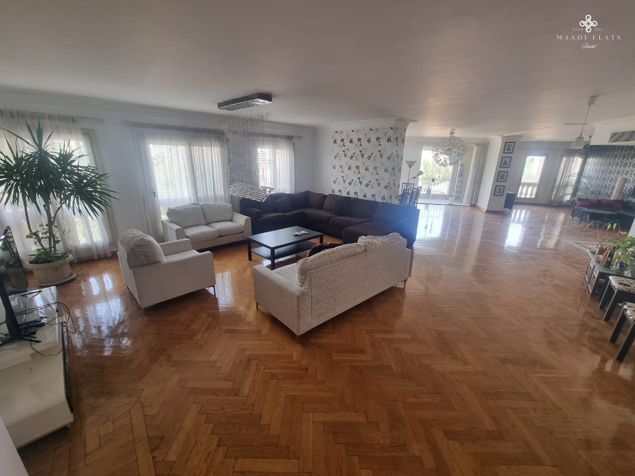 Sunny Ultra Modern Furnished Apartment With Shared Swimming Pool For Rent In Sarayat El Maadi Cairo Egypt-5071-gallery-0