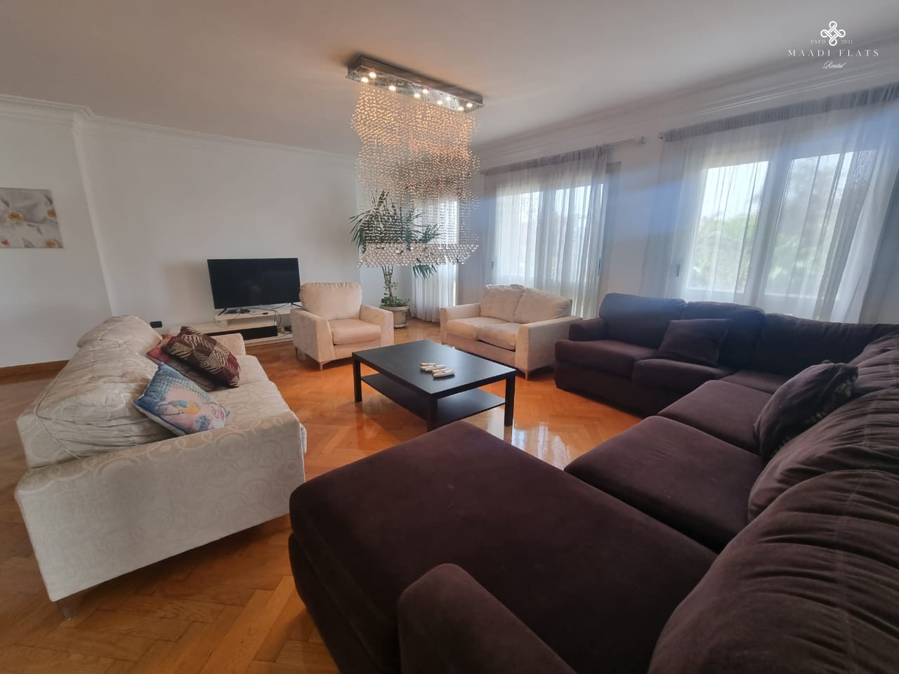 Sunny Ultra Modern Furnished Apartment With Shared Swimming Pool For Rent In Sarayat El Maadi Cairo Egypt-5071-gallery-35