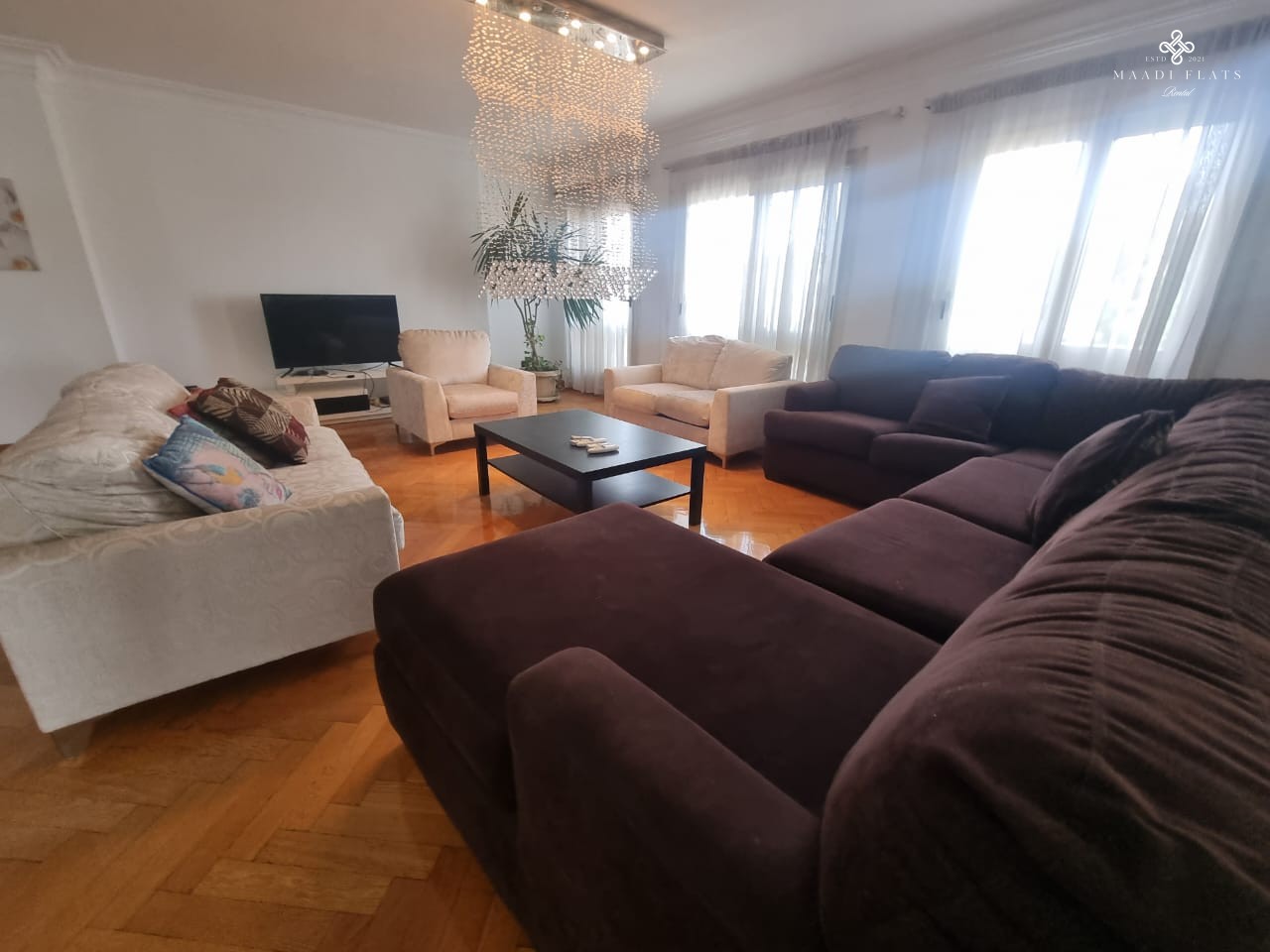 Sunny Ultra Modern Furnished Apartment With Shared Swimming Pool For Rent In Sarayat El Maadi Cairo Egypt-5071-gallery-36