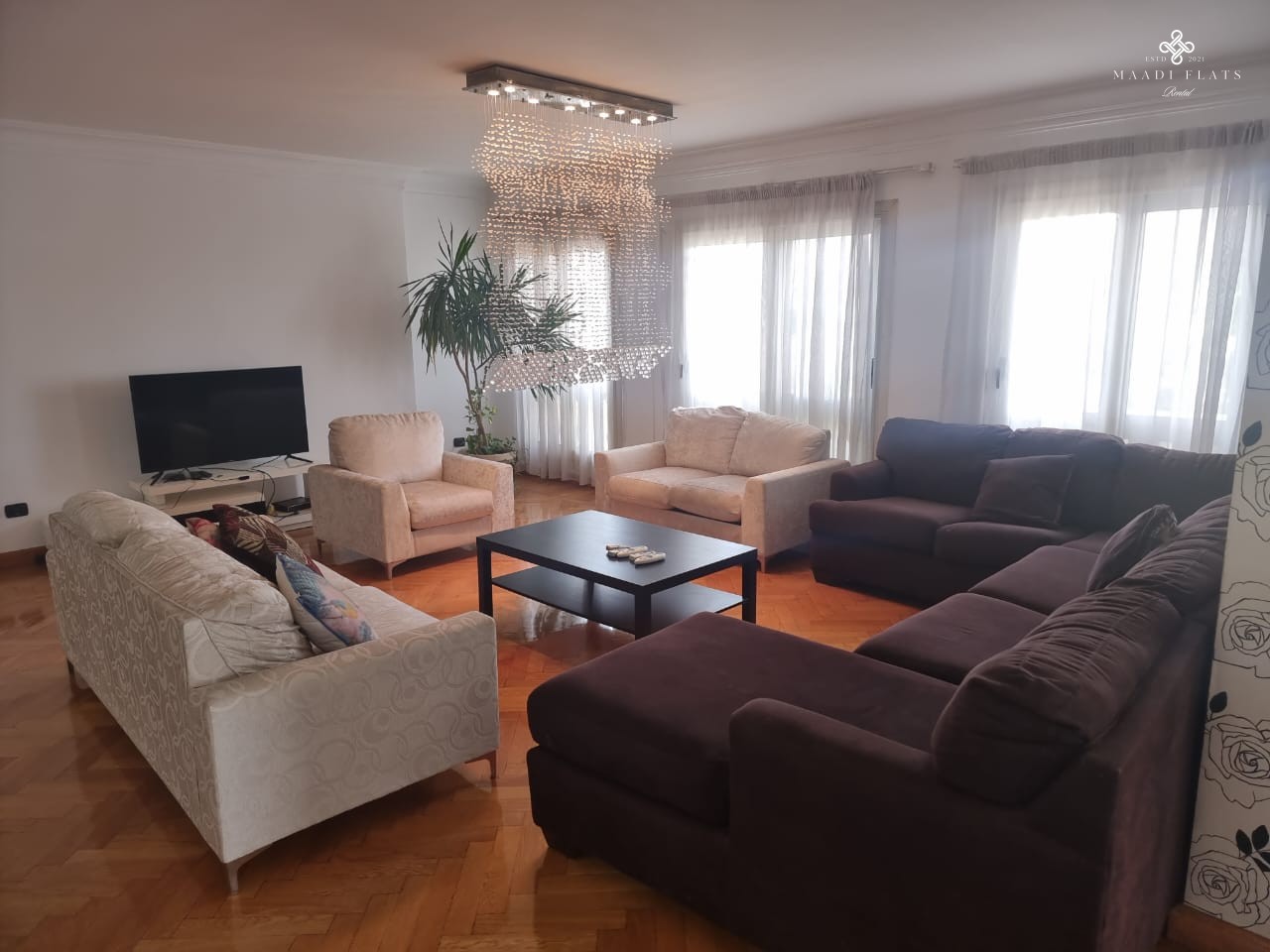 Sunny Ultra Modern Furnished Apartment With Shared Swimming Pool For Rent In Sarayat El Maadi Cairo Egypt-5071-gallery-38