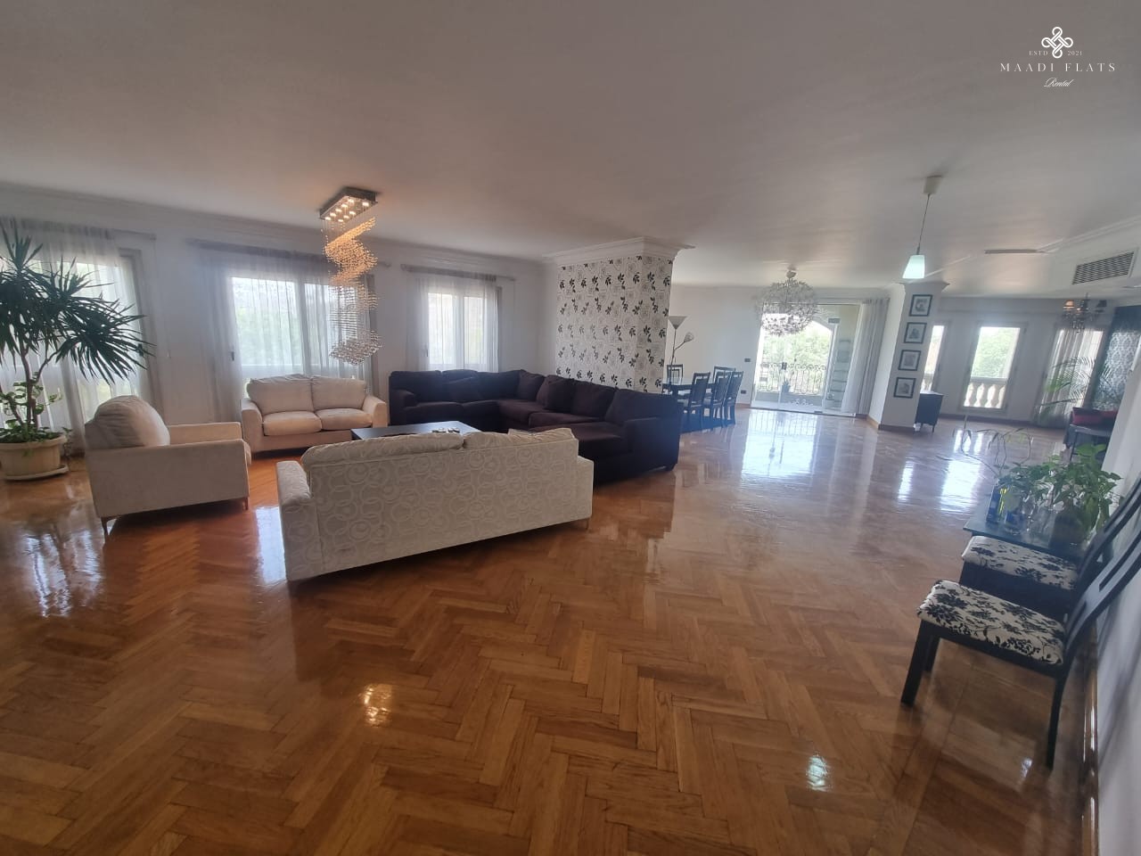 Sunny Ultra Modern Furnished Apartment With Shared Swimming Pool For Rent In Sarayat El Maadi Cairo Egypt-5071-gallery-5