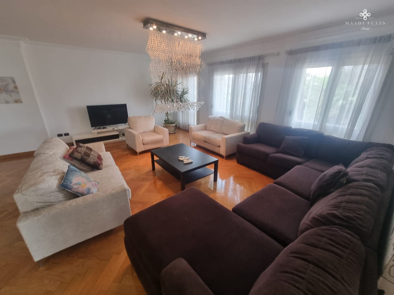 Sunny Ultra Modern Furnished Apartment With Shared Swimming Pool For Rent In Sarayat El Maadi Cairo Egypt-5071-gallery-6