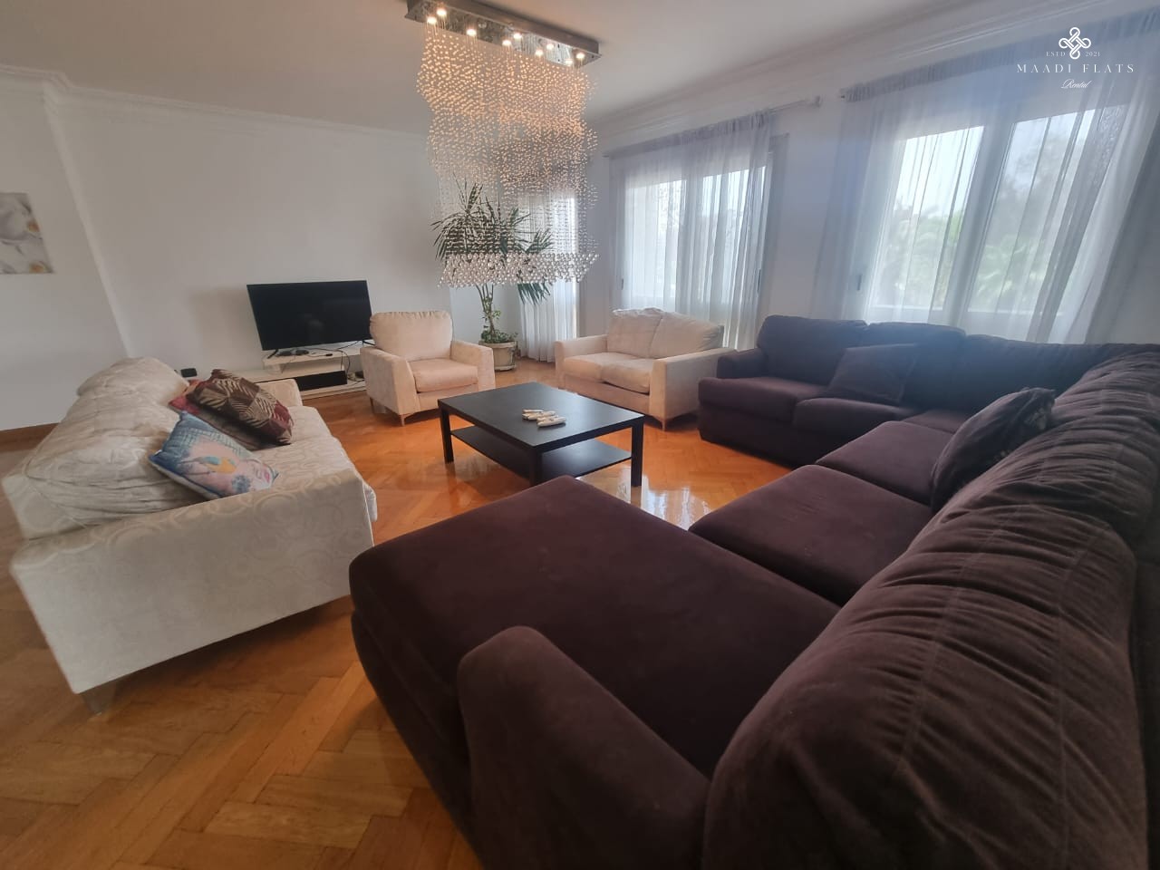 Sunny Ultra Modern Furnished Apartment With Shared Swimming Pool For Rent In Sarayat El Maadi Cairo Egypt-5071-gallery-7